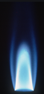  Pale Blue flame of hydrogen