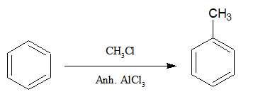 Preparation of aromatic substituted alkyl group