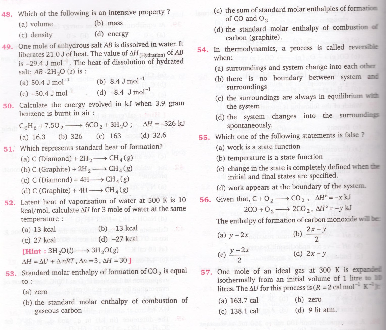 Themodynamicsclass 11mcqs All About Chemistry 8168